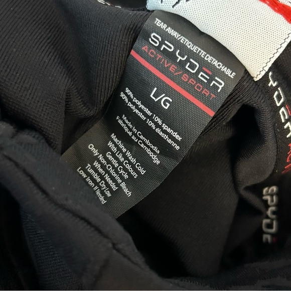 ❤️ SPYDER Black Camouflage Long Sleeve Pullover L - Picture 4 of 8